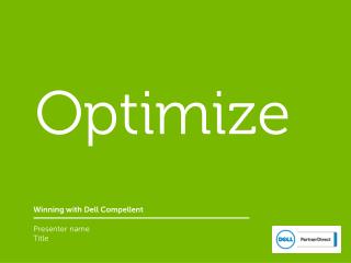 Winning with Dell Compellent