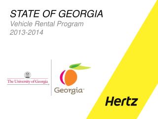 STATE OF GEORGIA Vehicle Rental Program 2013-2014