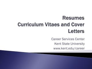 Resumes Curriculum Vitaes and Cover Letters