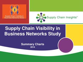 Supply Chain Visibility in Business Networks Study Summary Charts 2014