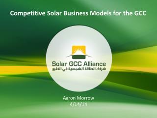 Competitive Solar Business Models for the GCC