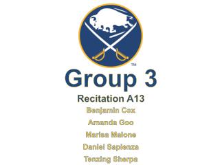 Group 3 Recitation A13