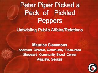 Peter Piper Picked a Peck of 	Pickled Peppers