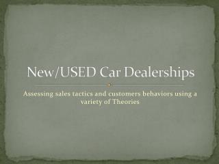 New/USED Car Dealerships