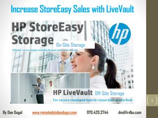 Increase StoreEasy Sales with LiveVault