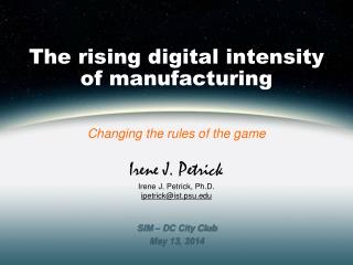 The rising digital intensity of manufacturing