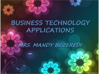 Business Technology Applications