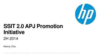 SSIT 2.0 APJ Promotion Initiative