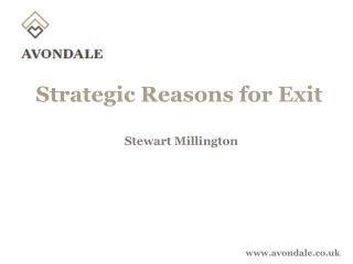 Strategic Reasons for Exit