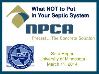 What NOT to Put in Your Septic System