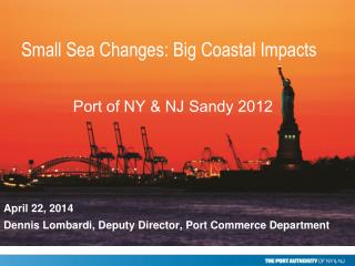 Port of NY &amp; NJ Sandy 2012
