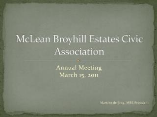 McLean Broyhill Estates Civic Association