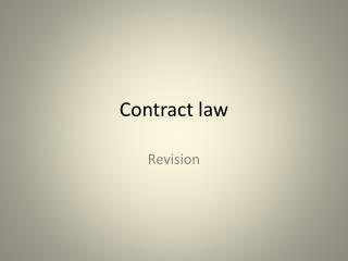 Contract law