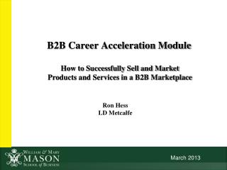 B2B Career Acceleration Module