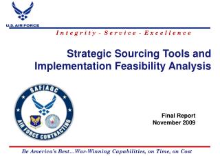Strategic Sourcing Tools and Implementation Feasibility Analysis