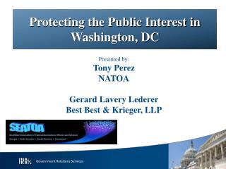 Protecting the Public Interest in Washington, DC