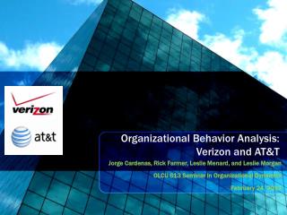 Organizational Behavior Analysis: Verizon and AT&amp;T