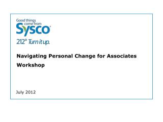 Navigating Personal Change for Associates Workshop