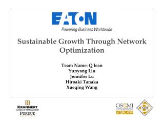 Sustainable Growth Through Network Optimization