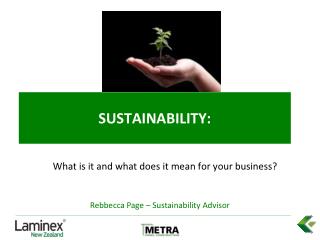 Sustainability: