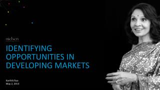Identifying opportunities in developing markets