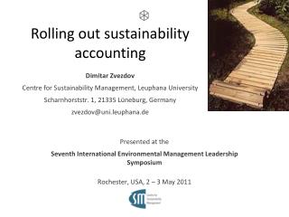Rolling out sustainability accounting