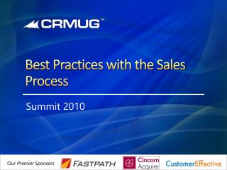 Best Practices with the Sales Process
