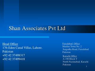 Shan Associates Pvt Ltd