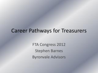 Career Pathways for Treasurers