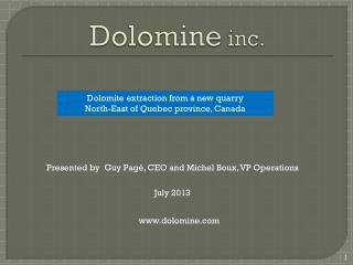 Dolomine inc.