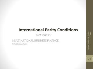 Multinational business finance course 723g33