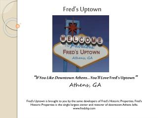 Fred’s Uptown