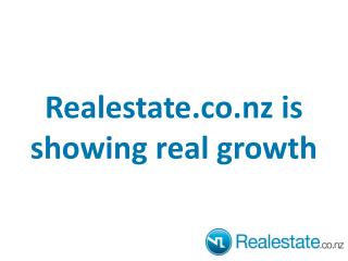 Realestate.co.nz is showing real growth