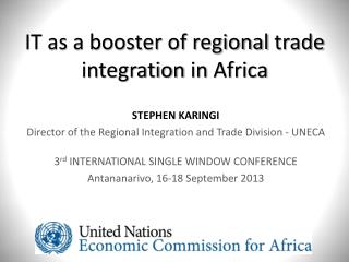 IT as a booster of regional trade integration in Africa