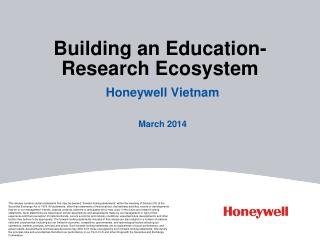 Building an Education-Research Ecosystem