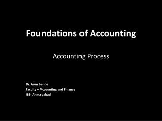 Foundations of Accounting