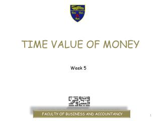 TIME VALUE OF MONEY