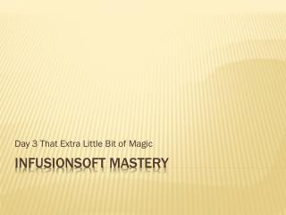 Infusionsoft Mastery