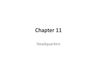 Chapter 11