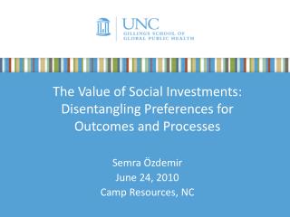 The Value of Social Investments: Disentangling Preferences for Outcomes and Processes