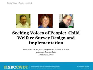 Seeking Voices of People: Child Welfare Survey Design and Implementation
