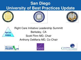 San Diego University of Best Practices Update