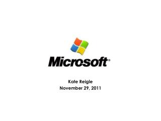 Kate Reigle November 29, 2011