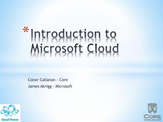 Introduction to Microsoft Cloud