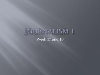 Journalism 1
