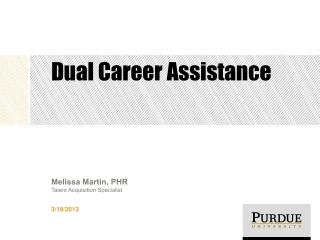 Dual Career Assistance