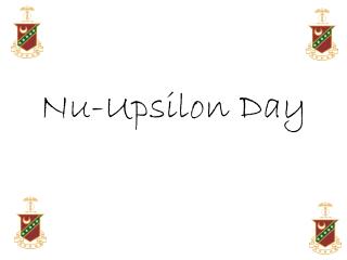 Nu-Upsilon Day