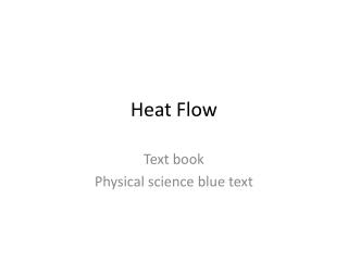 Heat Flow