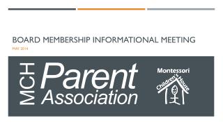 Board Membership Informational Meeting