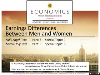 Earnings Differences Between Men and Women